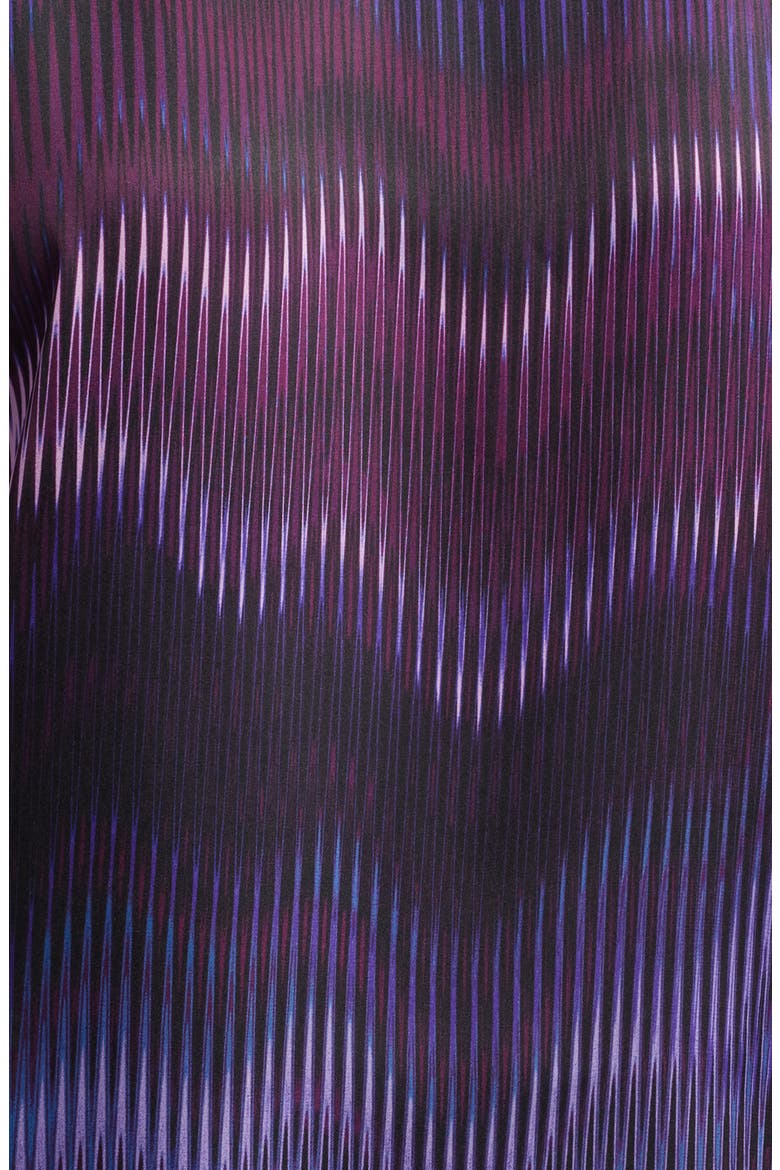 Abstract Print Short Sleeve Top, Alternate, color, DEEP PLUM MULTI