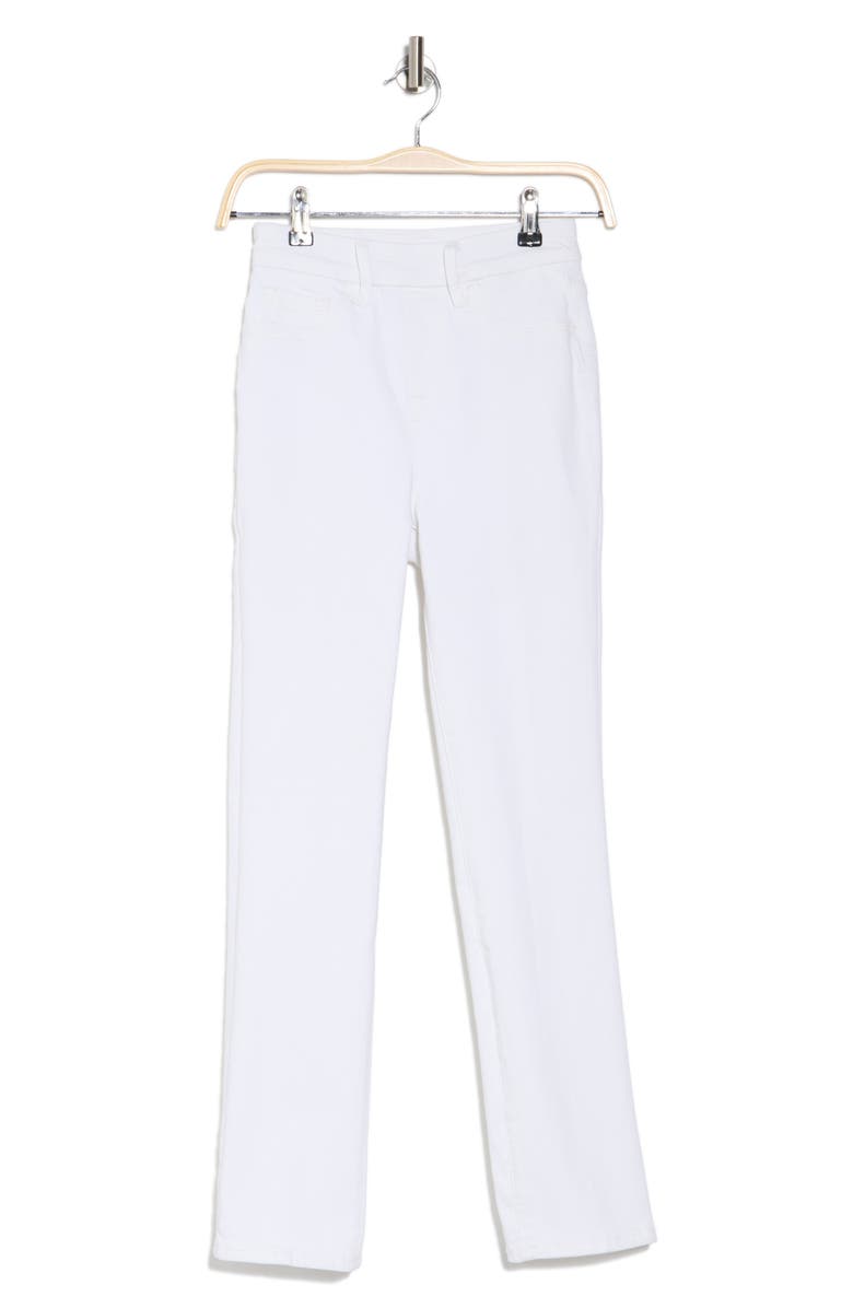 Good American Power Stretch Pull-On Straight Leg Jeans, Alternate, color, White001
