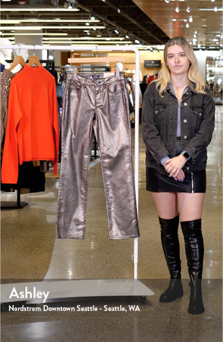 Marilyn Coated Straight Leg Jeans, sales video thumbnail