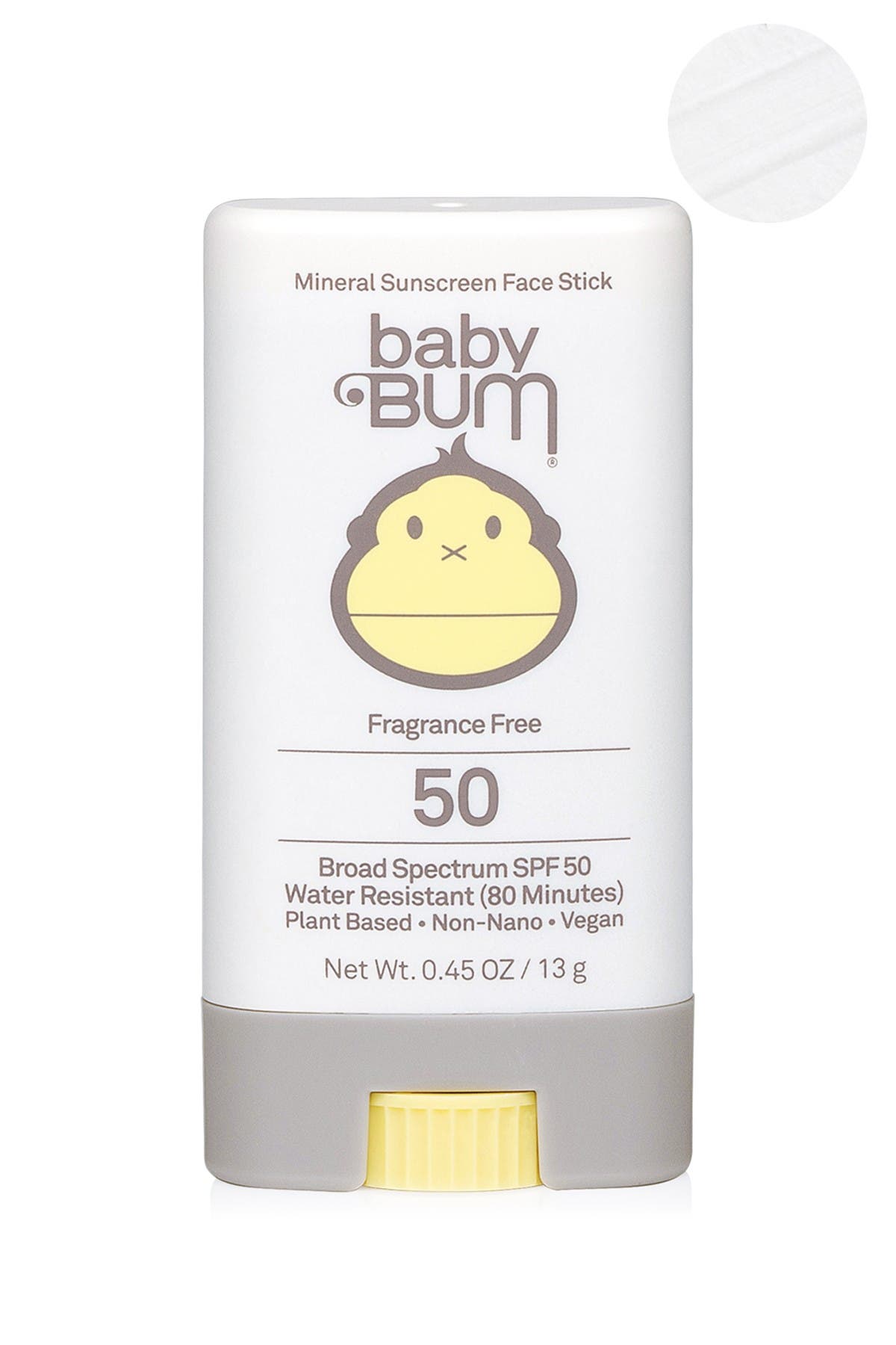 Sun Bum Baby Bum SPF 50 Fragrance-Free Mineral Sunscreen - 0.45 oz.