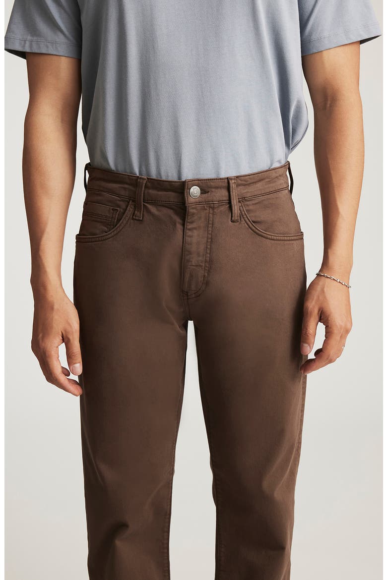 Zach Straight Leg Twill Pants, Alternate, color, MOCHA TWILL