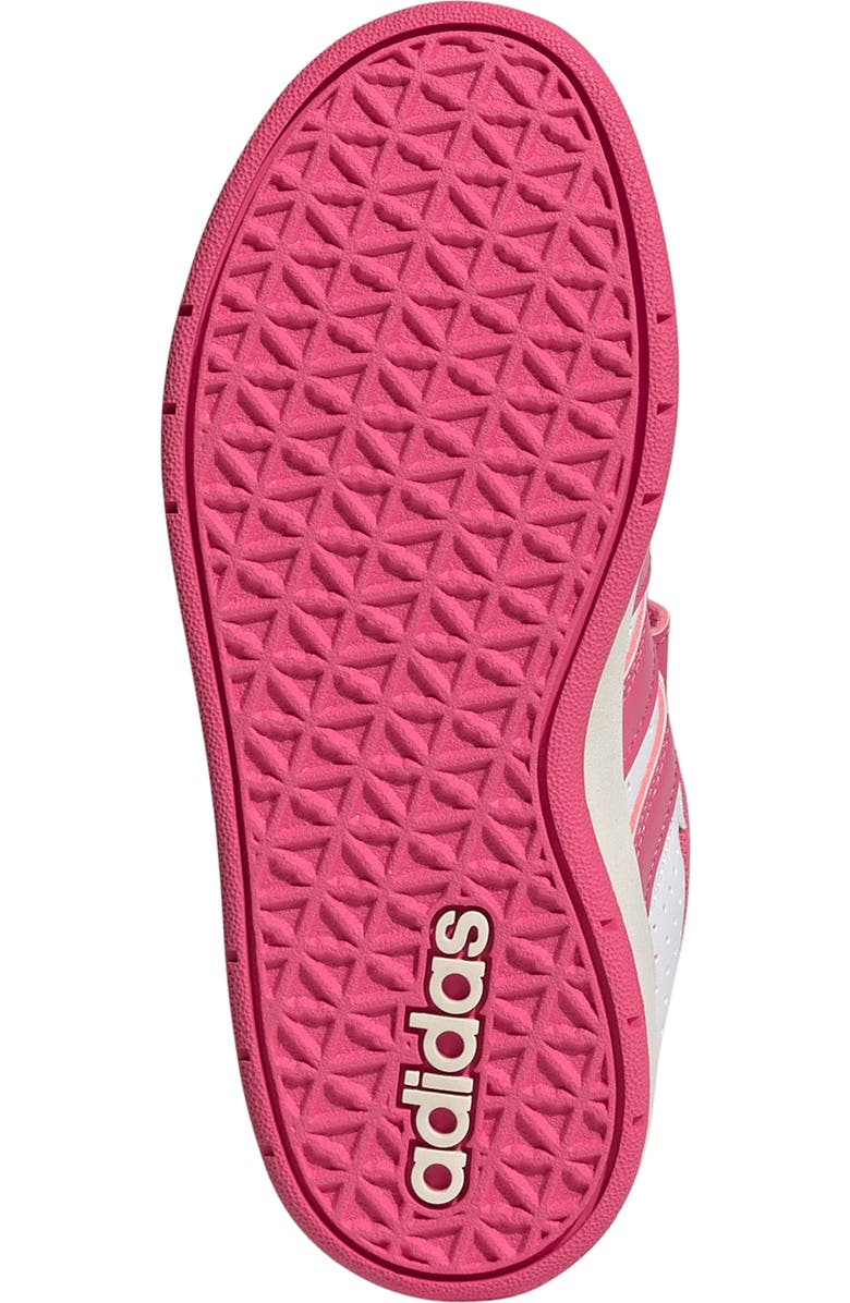 adidas Kids' Breakbase Sneaker, Alternate, color, White/ Pink Fusion/ Quartz