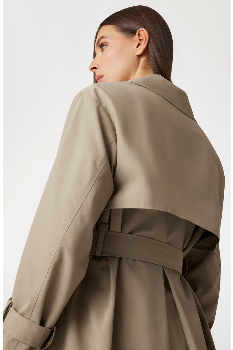 Amira Trench Coat, Alternate, color, KHAKI
