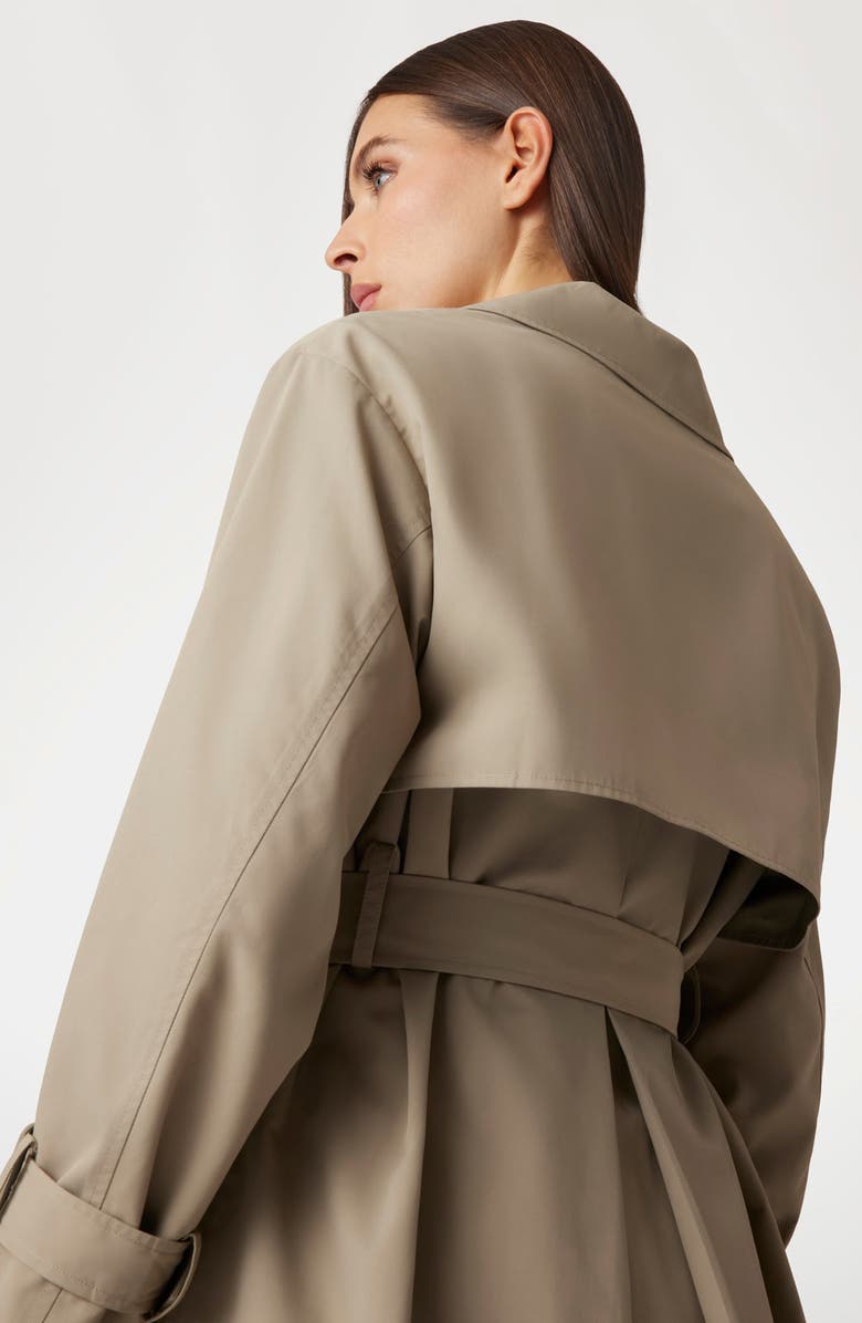GUESS Amira Trench Coat, Alternate, color, Khaki