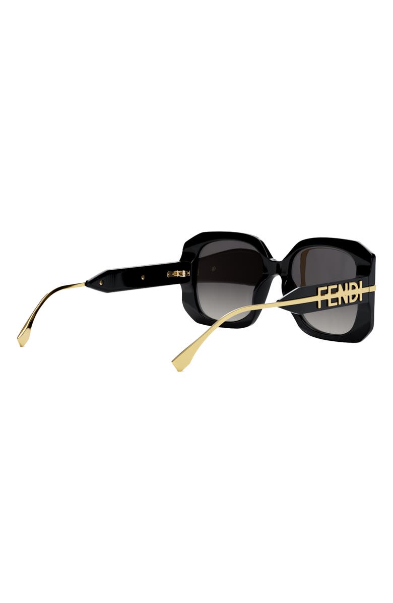 Fendi 'Fendigraphy 55mm Geometric Sunglasses, Alternate, color, 