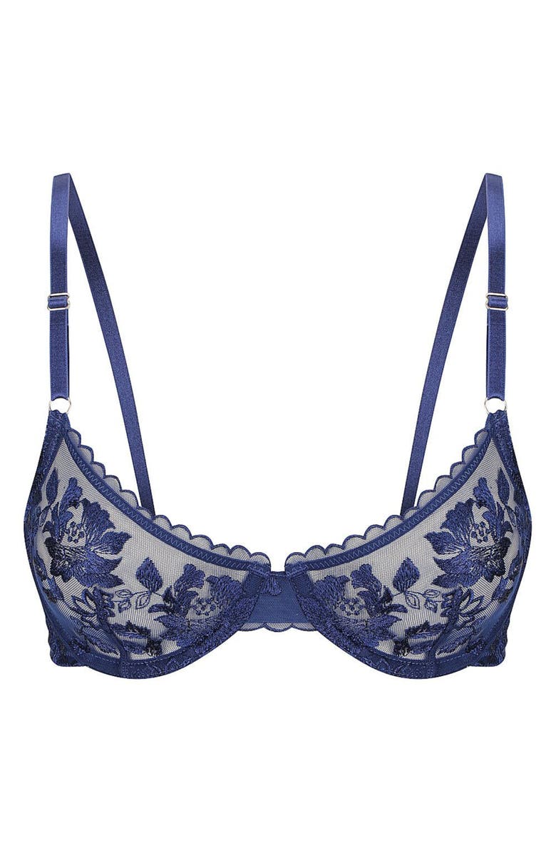 Kat The Label Annabelle Underwire Bra, Alternate, color, Sapphire