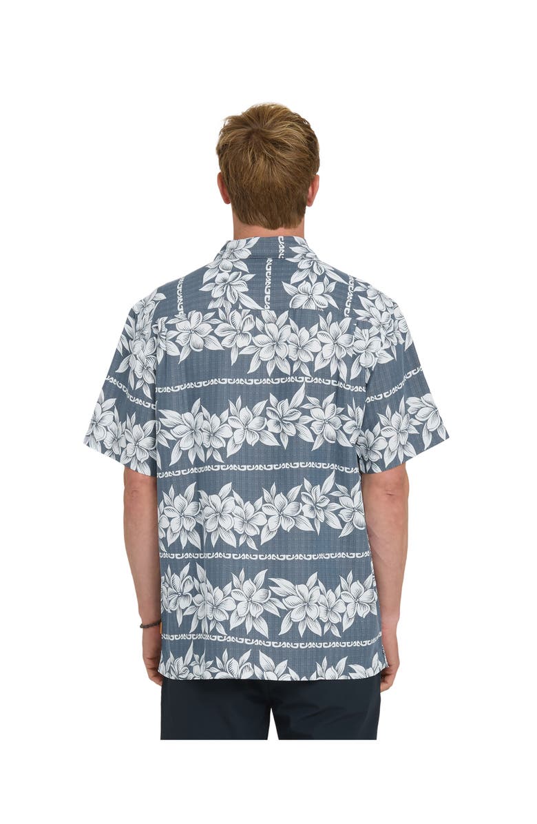 Quiksilver Waterman Horizons Short Sleeve Shirt, Alternate, color, Dark Denim