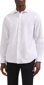 Bugatchi Axel Check Jacquard Cotton Button-Up Shirt