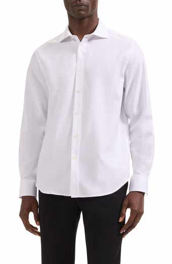 Axel Check Jacquard Cotton Button-Up Shirt