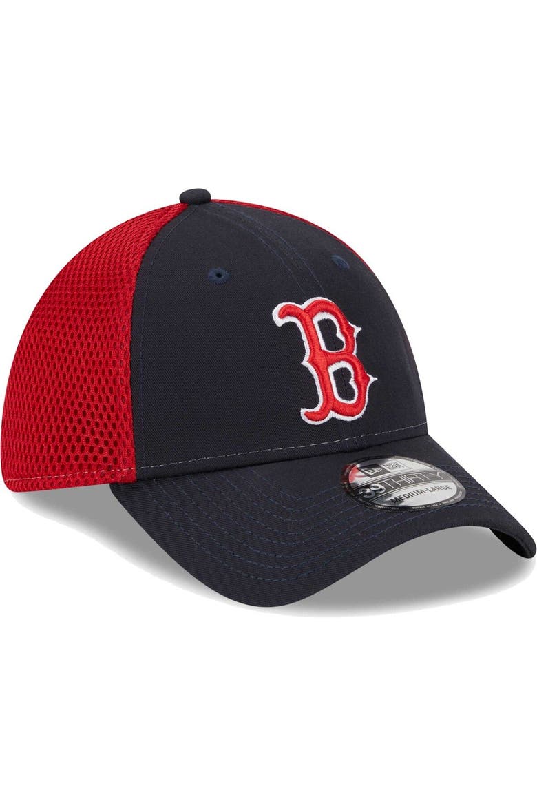 Men's New Era Navy Boston Red Sox Team Neo 39THIRTY Flex Hat, Alternate, color, Navy