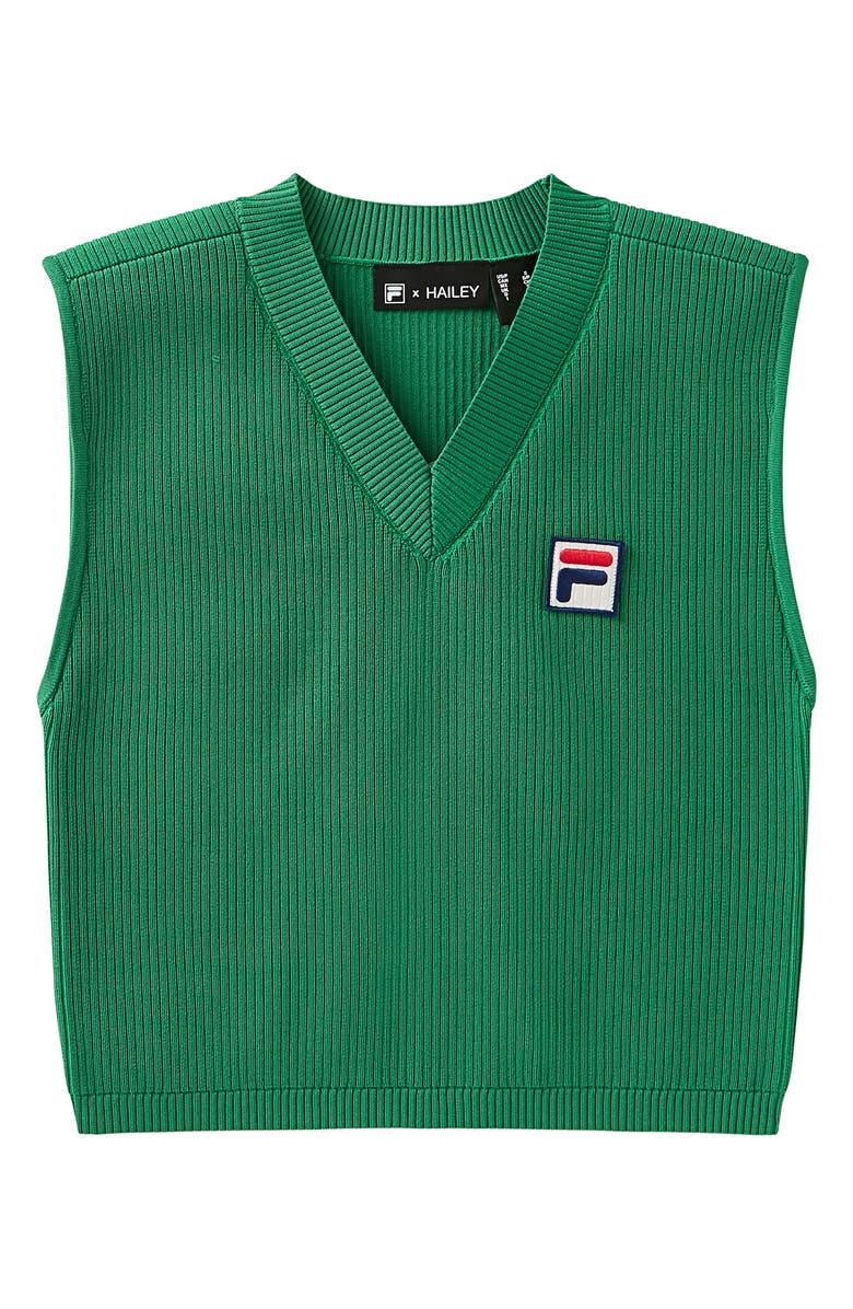 FILA x Hailey Knit Baby Tank, Alternate, color, Fila Green
