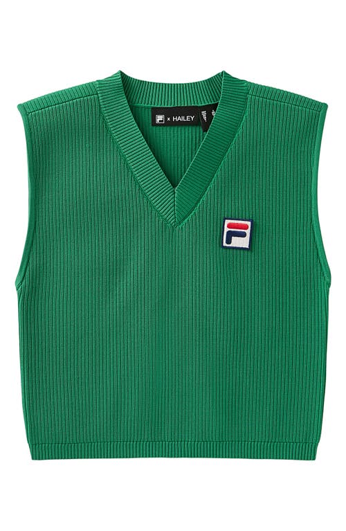 Fila X Hailey Knit Baby Tank In  Green