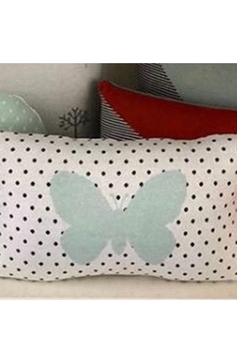 RIAN TRICOT Butterfly Print Pillow, Alternate, color, Mint