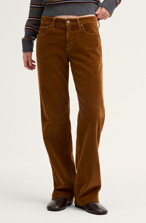 The Low Rise Loose Corduroy Pants