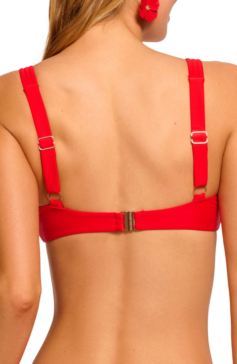 Ramy Brook Rafaelle Underwire Bikini Top, Alternate, color, Flame