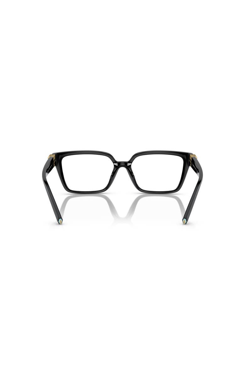 Tiffany & Co. 53mm Rectangle optical glasses, Alternate, color, Black