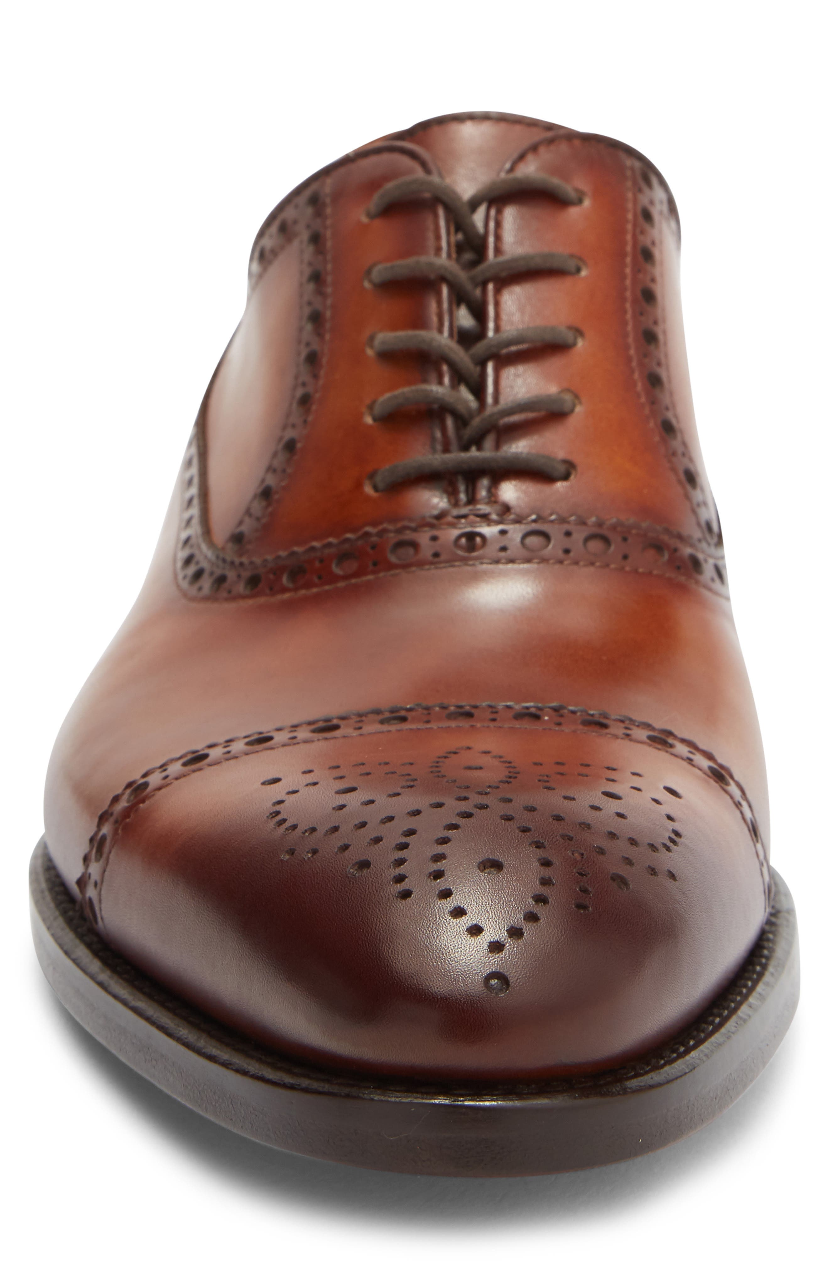 Hipolito Brogue Cap Toe Oxford, Alternate, color, CUERO