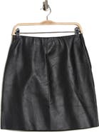 Longchamp Lambskin Leather Miniskirt