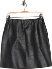 Longchamp Lambskin Leather Miniskirt