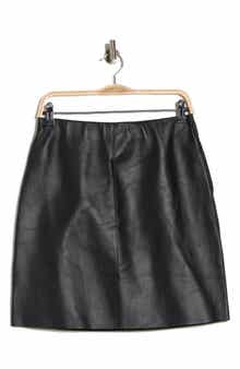 Longchamp Lambskin Leather Miniskirt