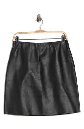 Lambskin Leather Miniskirt