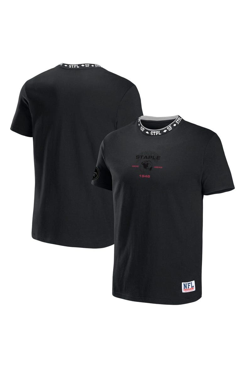 Stapler Graphi STAPLE Men's NFL x Staple Black San Francisco 49ers Globe T-Shirt (Men ...