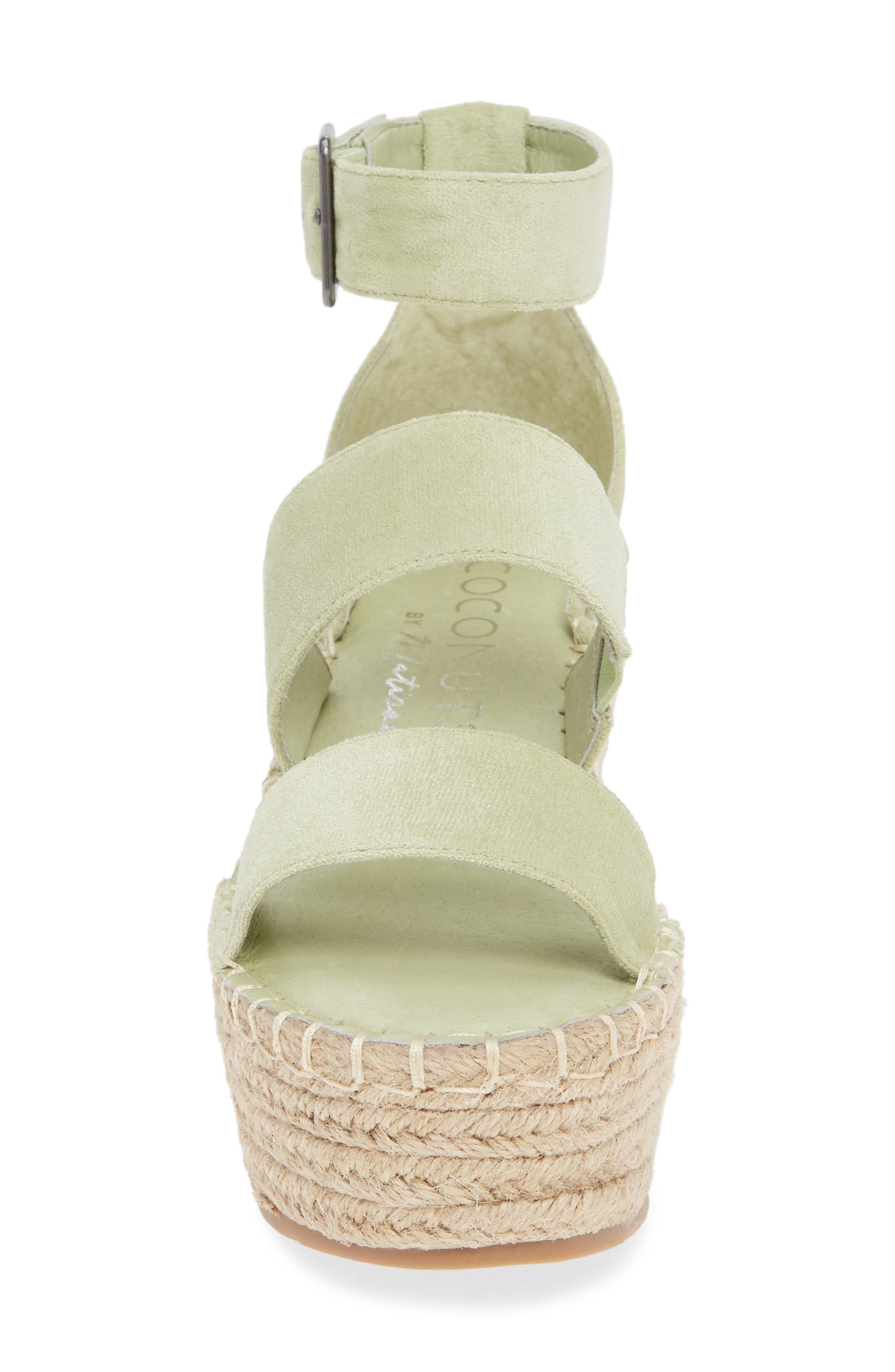 Soire Platform Wedge Sandal, Alternate, color, MINT FABRIC