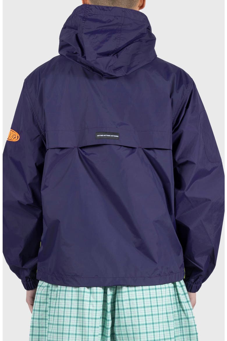 Spirit Hooded Nylon Windbreaker, Alternate, color, PURPLE