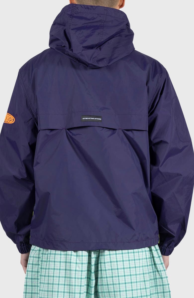 PLEASURES Spirit Hooded Nylon Windbreaker, Alternate, color, Purple