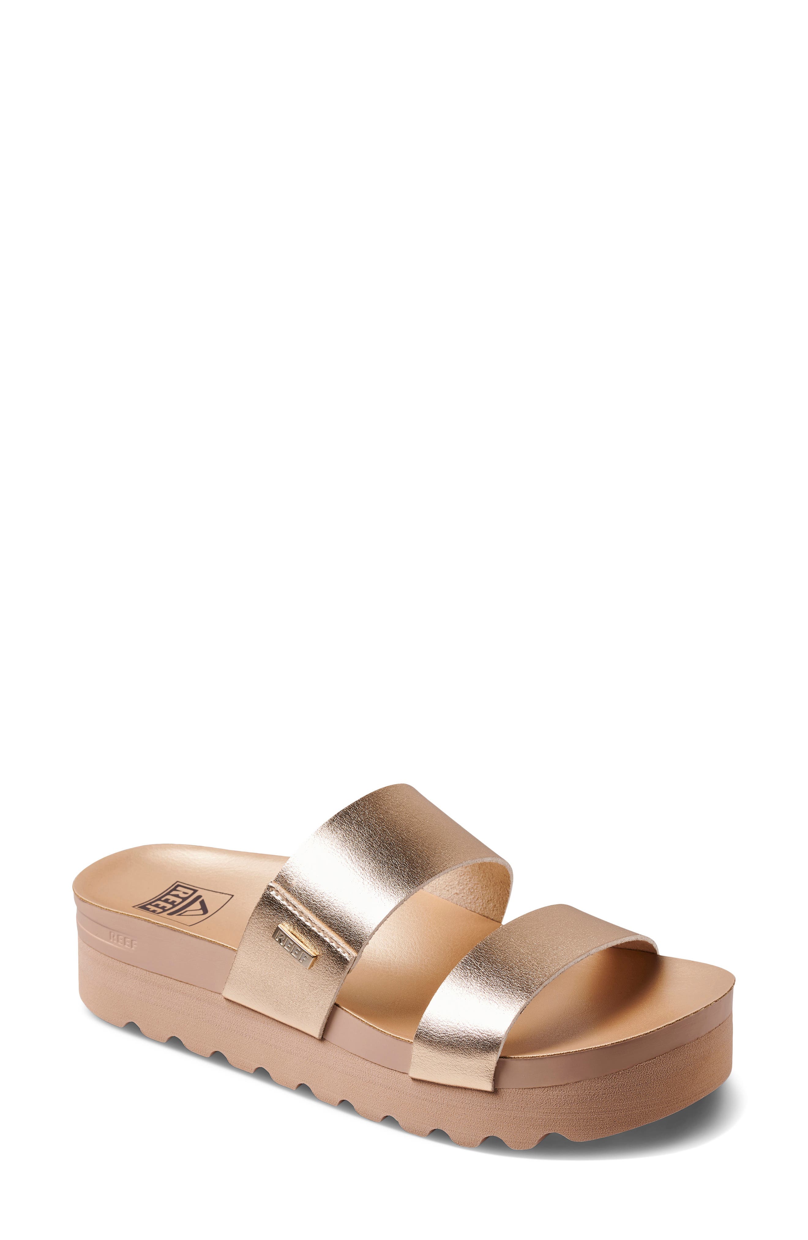 Reef Cushion Vista Hi Platform Slide Sandal, Main, color, 