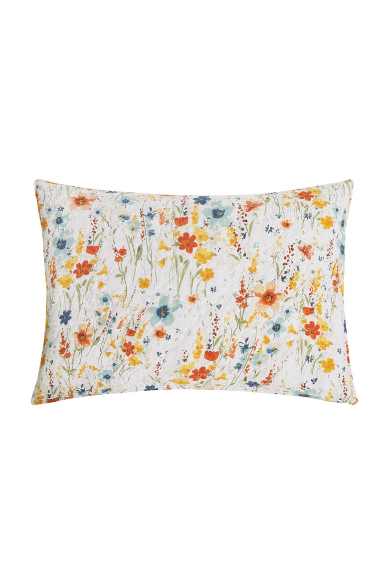 Sheila Spring Floral Cotton Quilt Set  - Reversible and Machine Washable, Alternate, color, Yellow