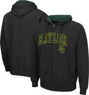 COLOSSEUM Men's Colosseum Black Baylor Bears Arch & Logo 3.0 Full-Zip Hoodie