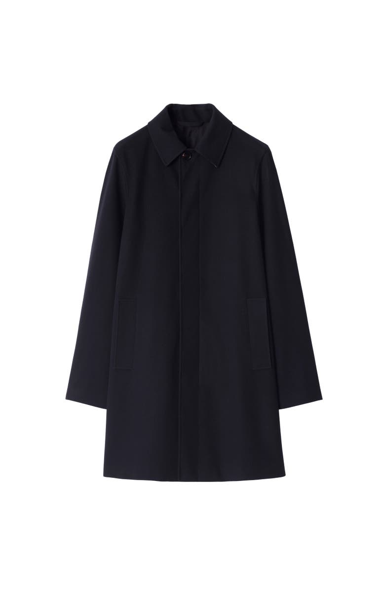Burberry Mid-length Cashmere Car Coat, Alternate, color, Navy