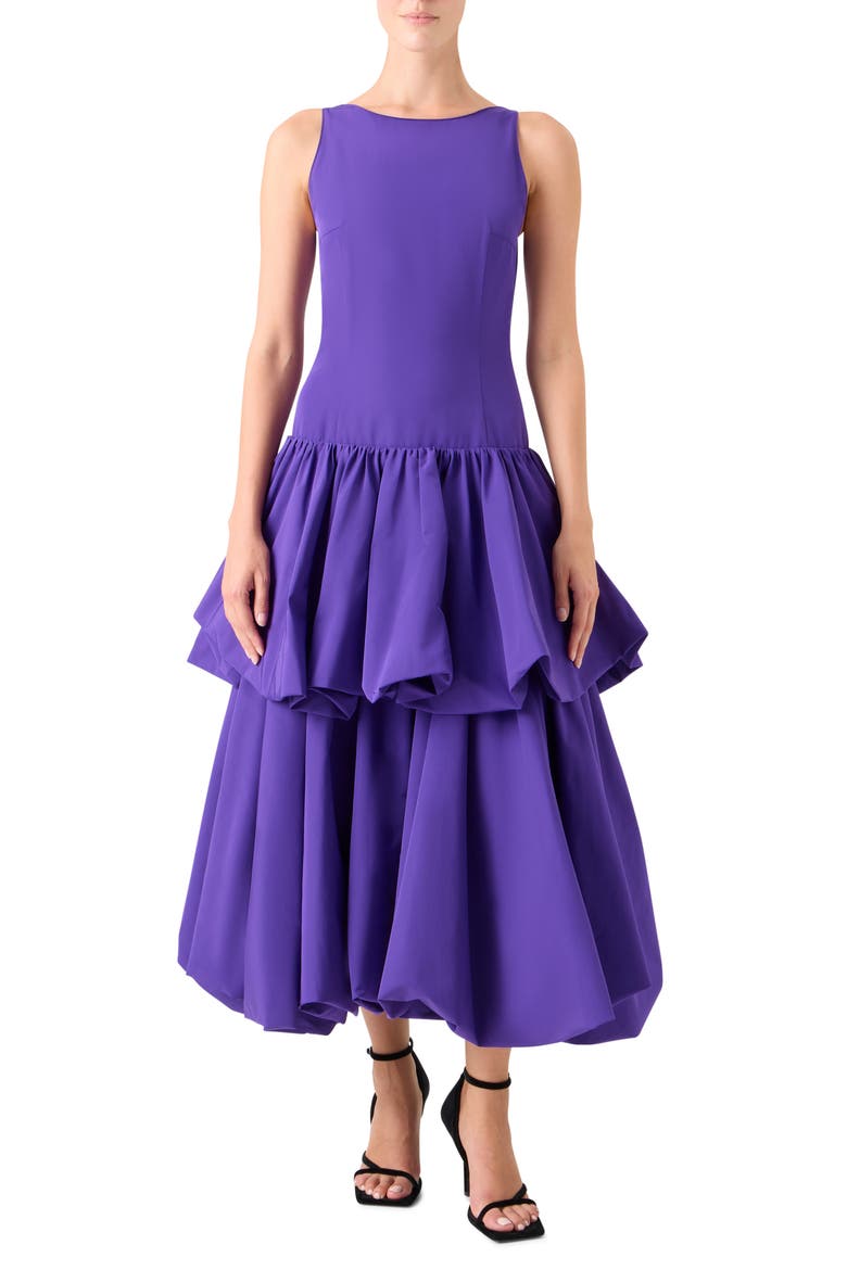 Sleeveless Tiered Dress, Main, color, PURPLE