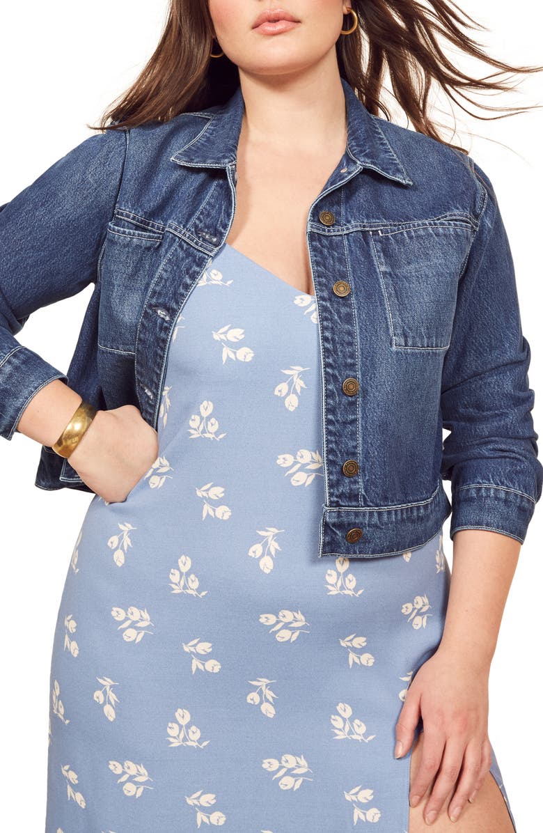 Reformation Aster Denim Jacket, Main, color,