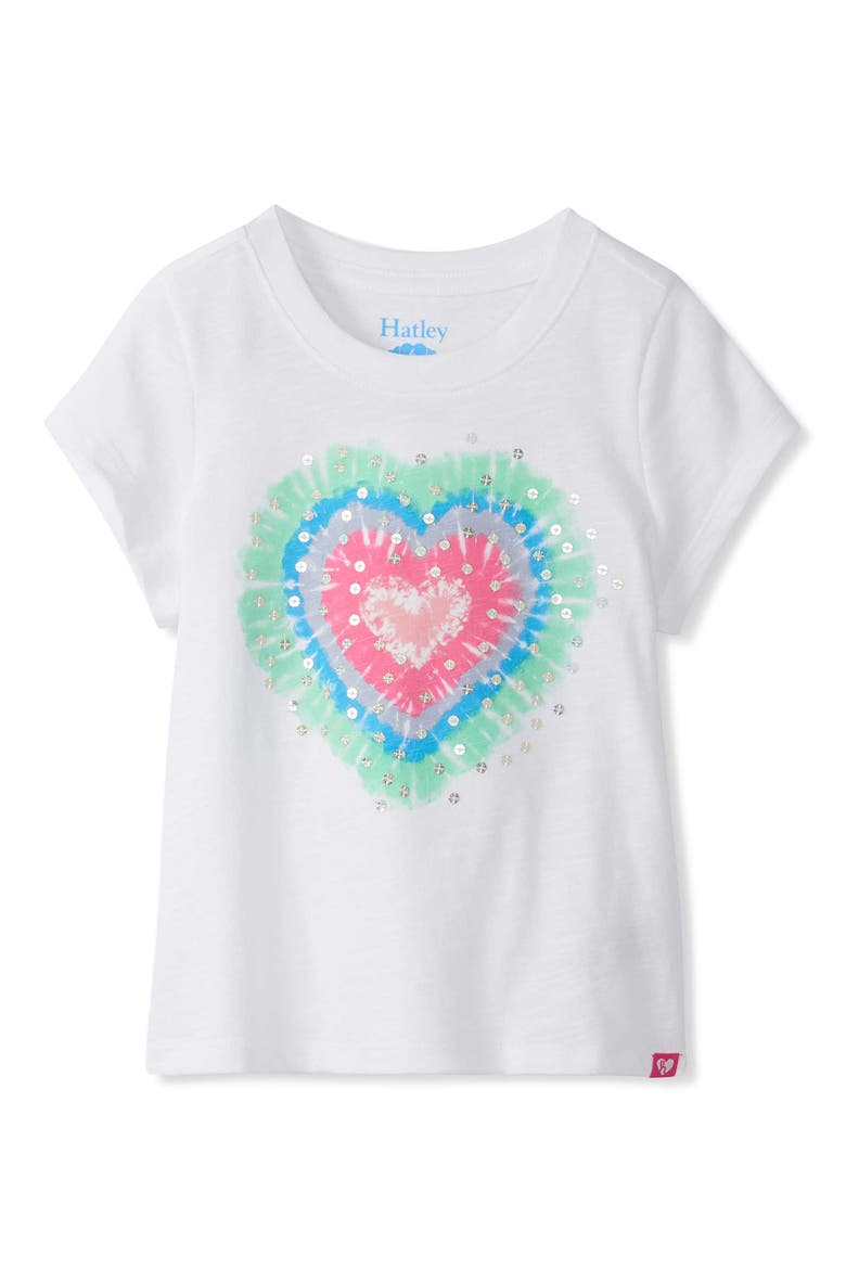 Kids' Heart Burst Graphic T-Shirt, Main, color, WHITE