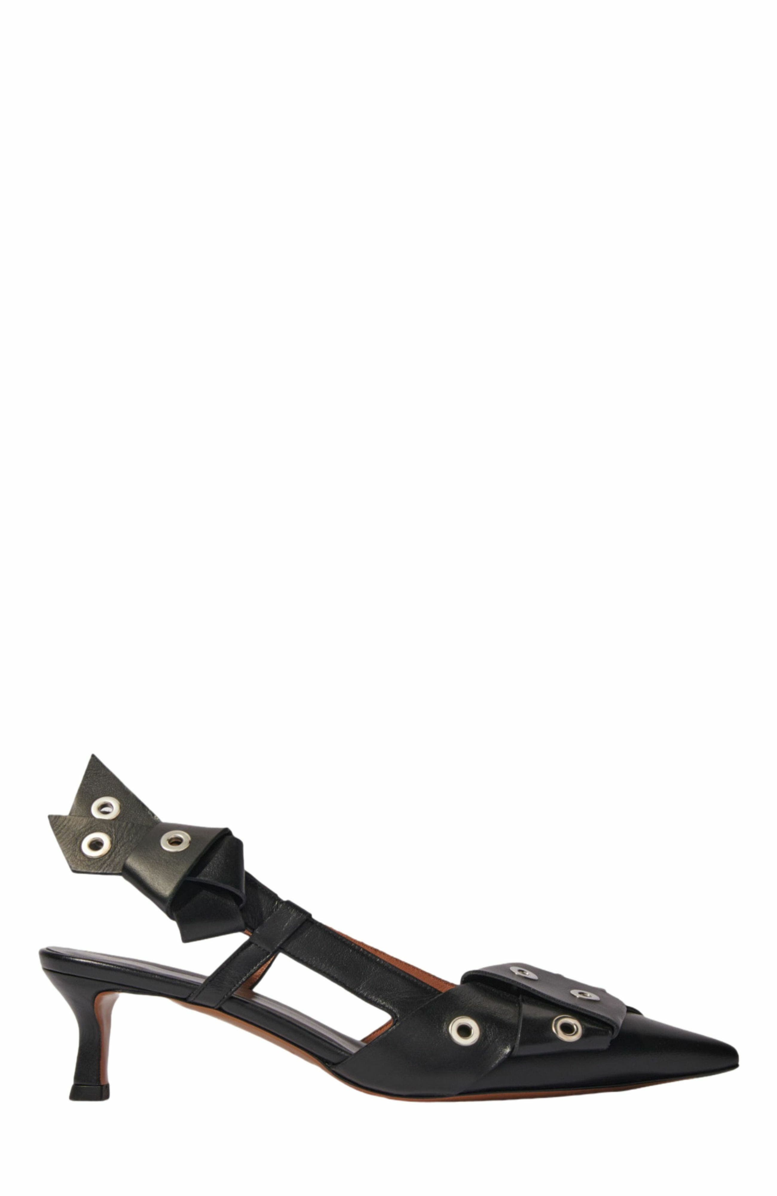 maje Pointed pumps with bow detail, Main, color, 