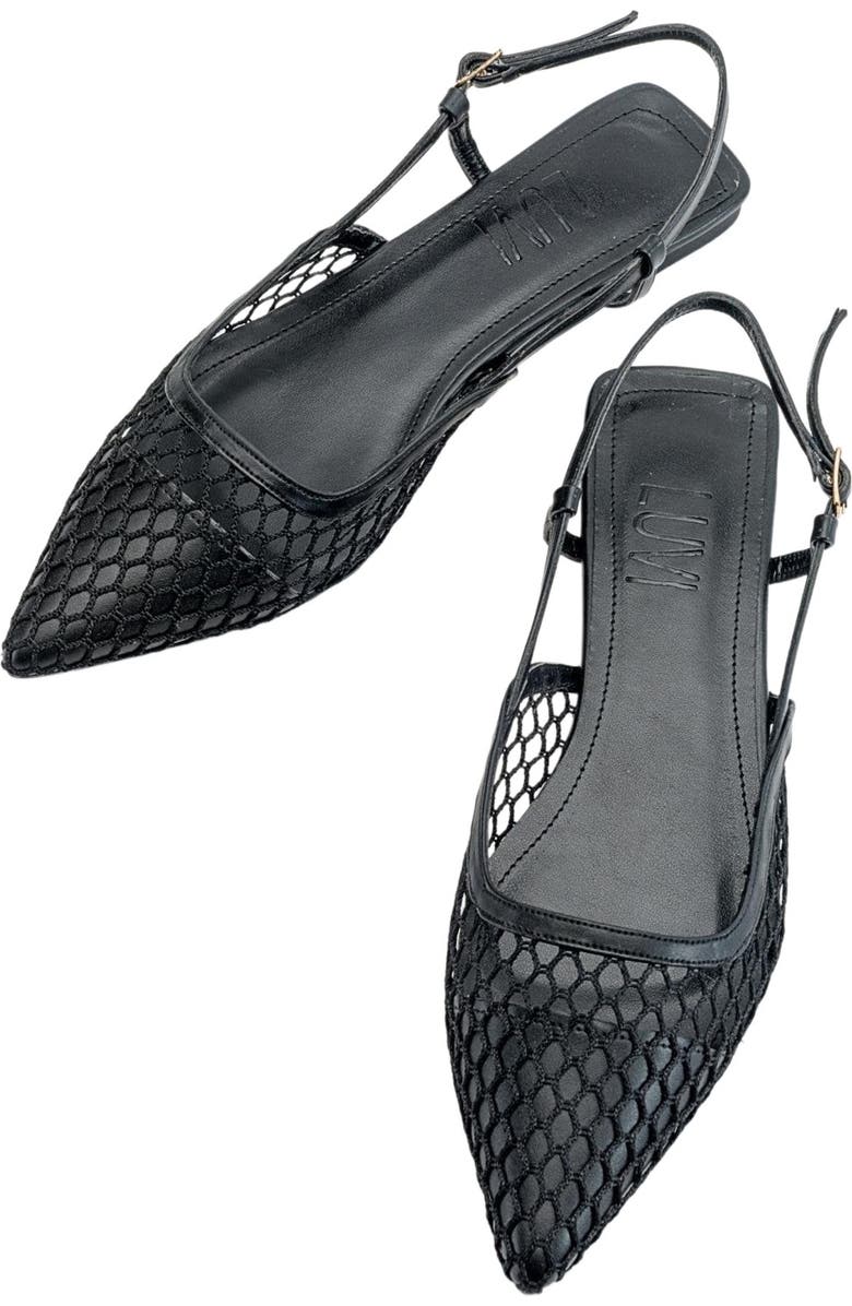 Prologue Shoes Brace Blue Mesh Flat Sandal, Alternate, color,