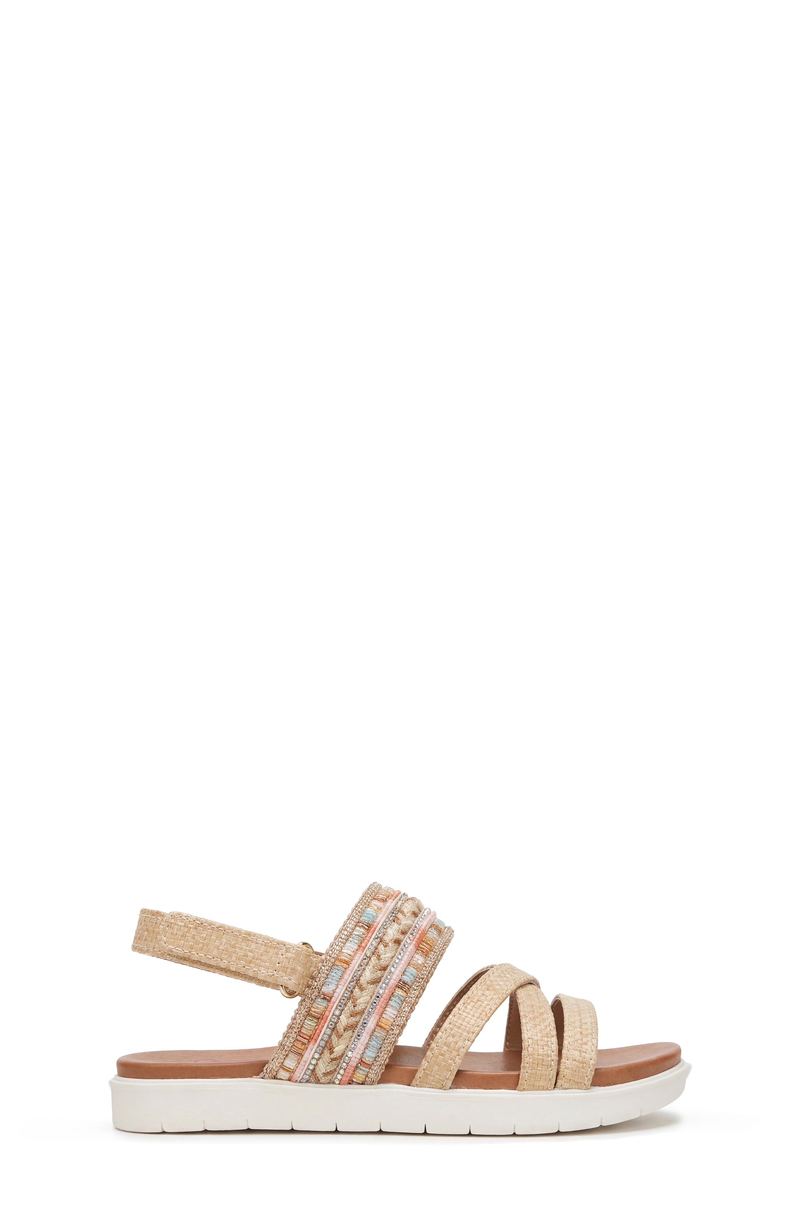 JELLYPOP Kids' Kyan Strappy Sandal, Alternate, color, Natural Multi
