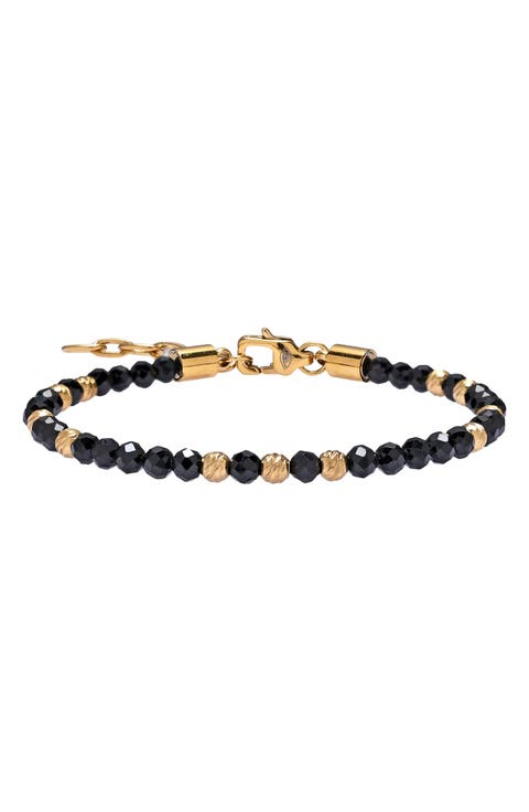 Men's Noir Beaded Bracelet