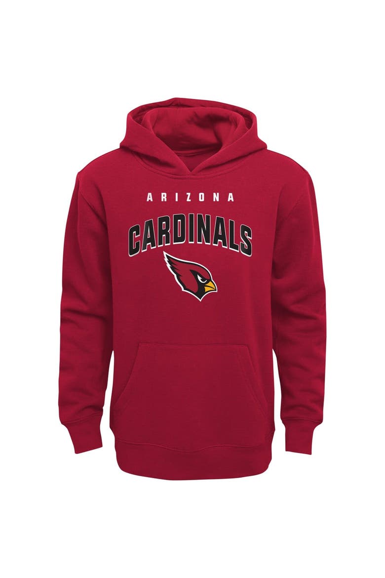 Youth Cardinal Arizona Cardinals Stadium Classic Pullover Hoodie, Alternate, color, Cardinal