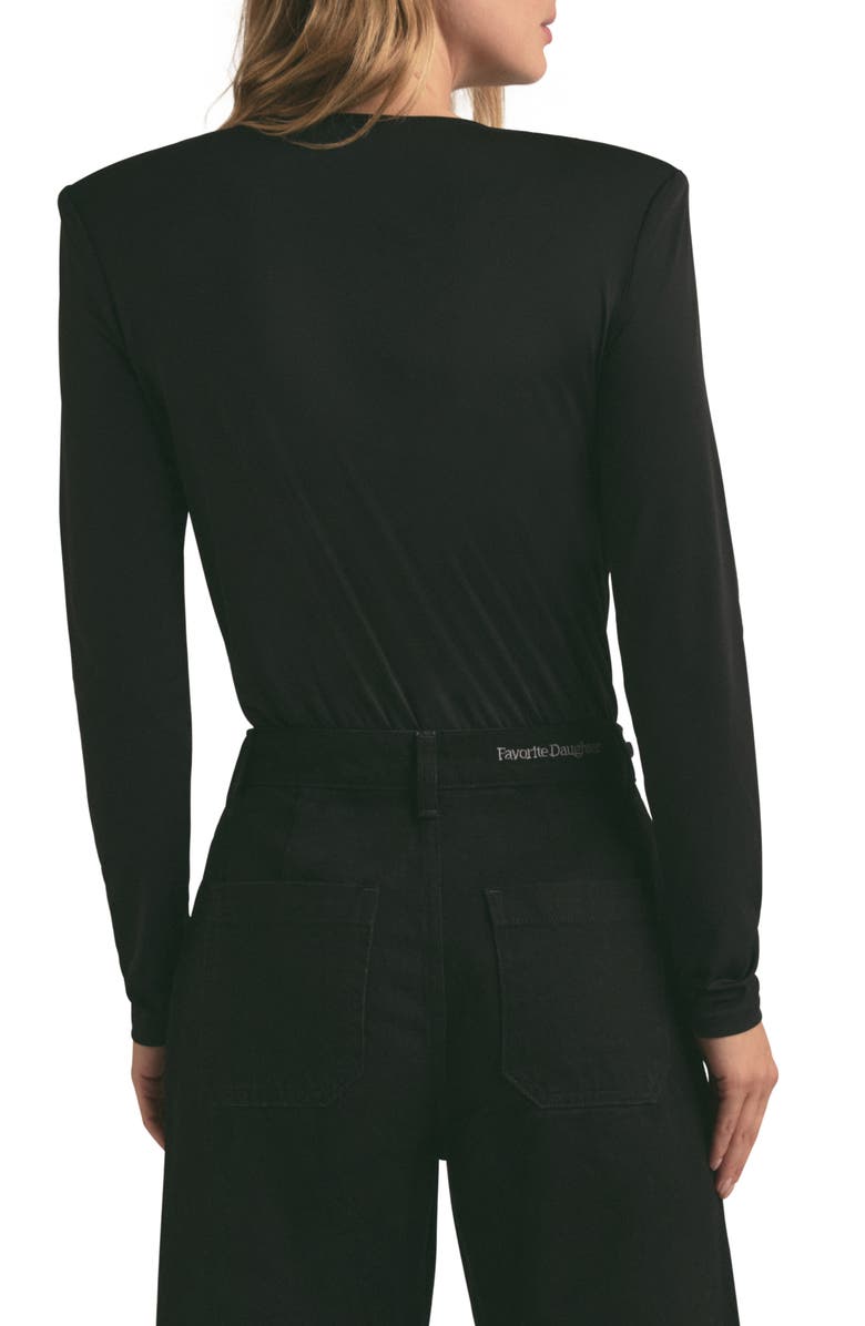 Favorite Daughter The Slinky Date Bodysuit, Alternate, color, Black