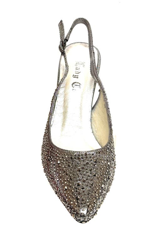 Lady Couture Slingback Pump In Pewter