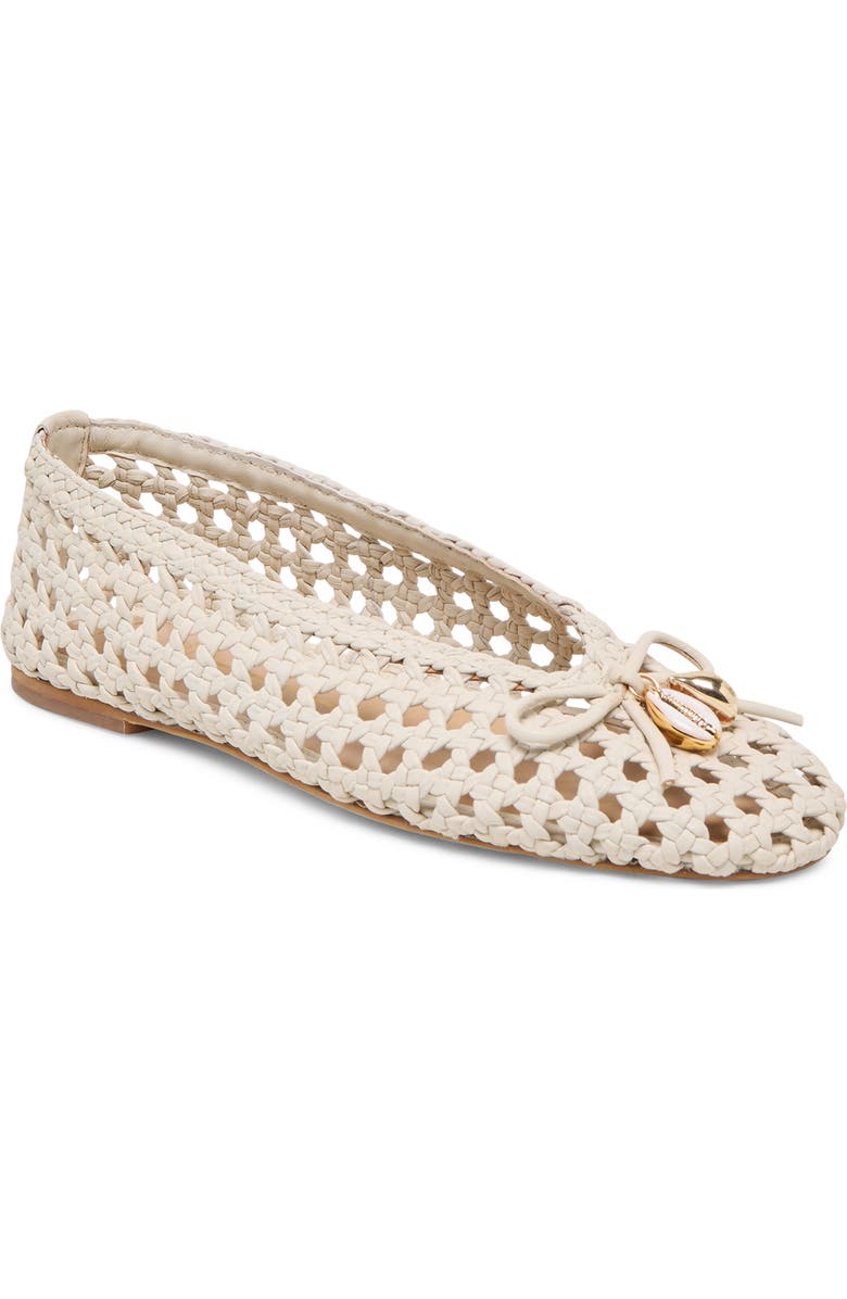 Dolce Vita Cason Woven Ballet Flat, Main, color, Ivory Woven Leather