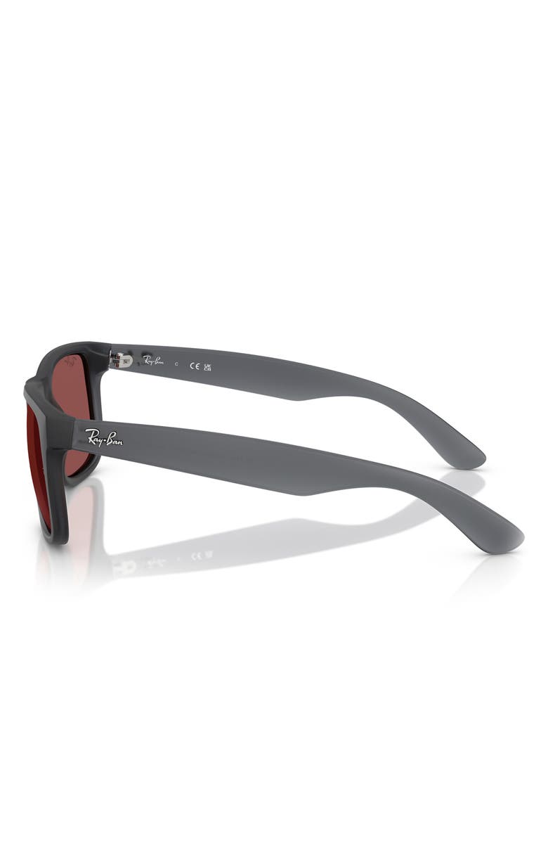Ray-Ban Justin 51mm Square Sunglasses, Alternate, color, Opal Grey / Dark Violet