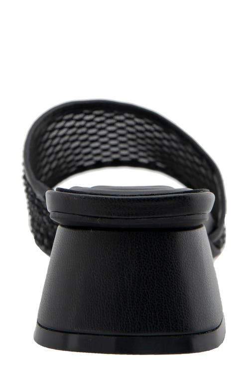 Reaction Kenneth Cole Buenita Slide Sandal In Black/black Mesh
