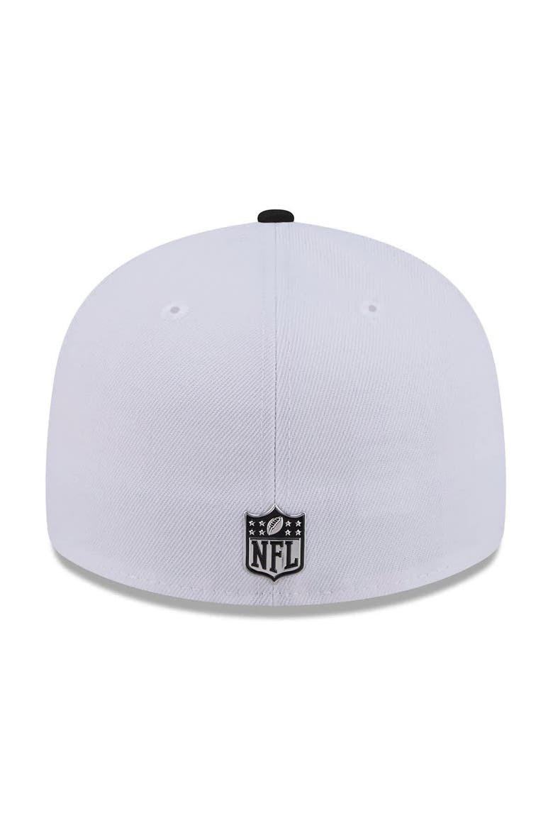 Men's New Era  White/Black Detroit Lions 2026 NFL Draft Pre-Curved 59FIFTY Fitted Hat, Alternate, color, White