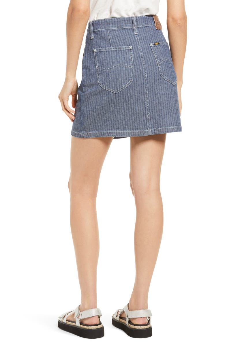 Lee Denim Miniskirt, Alternate, color, 