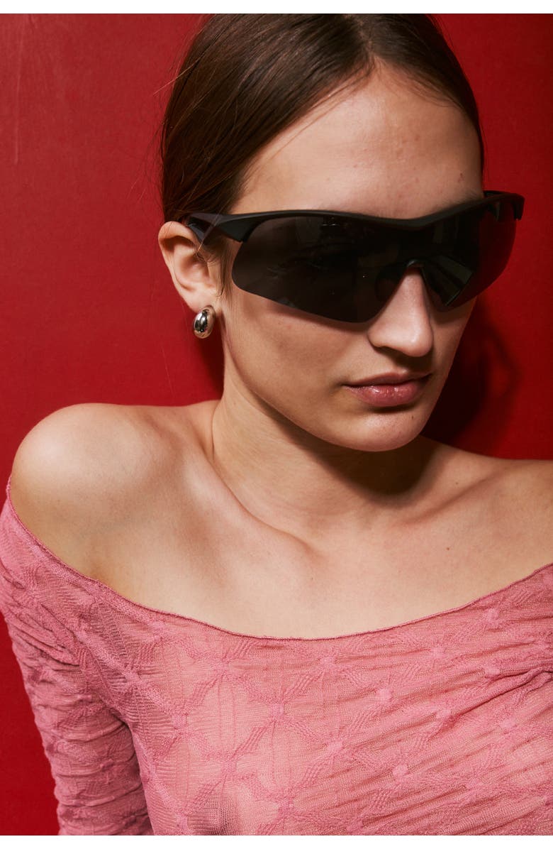 SAEMDI Crinkled Jersey Top, Alternate, color, Dusty Rose