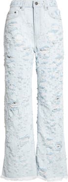Haikure Winny Destroyed Wide Leg Jeans